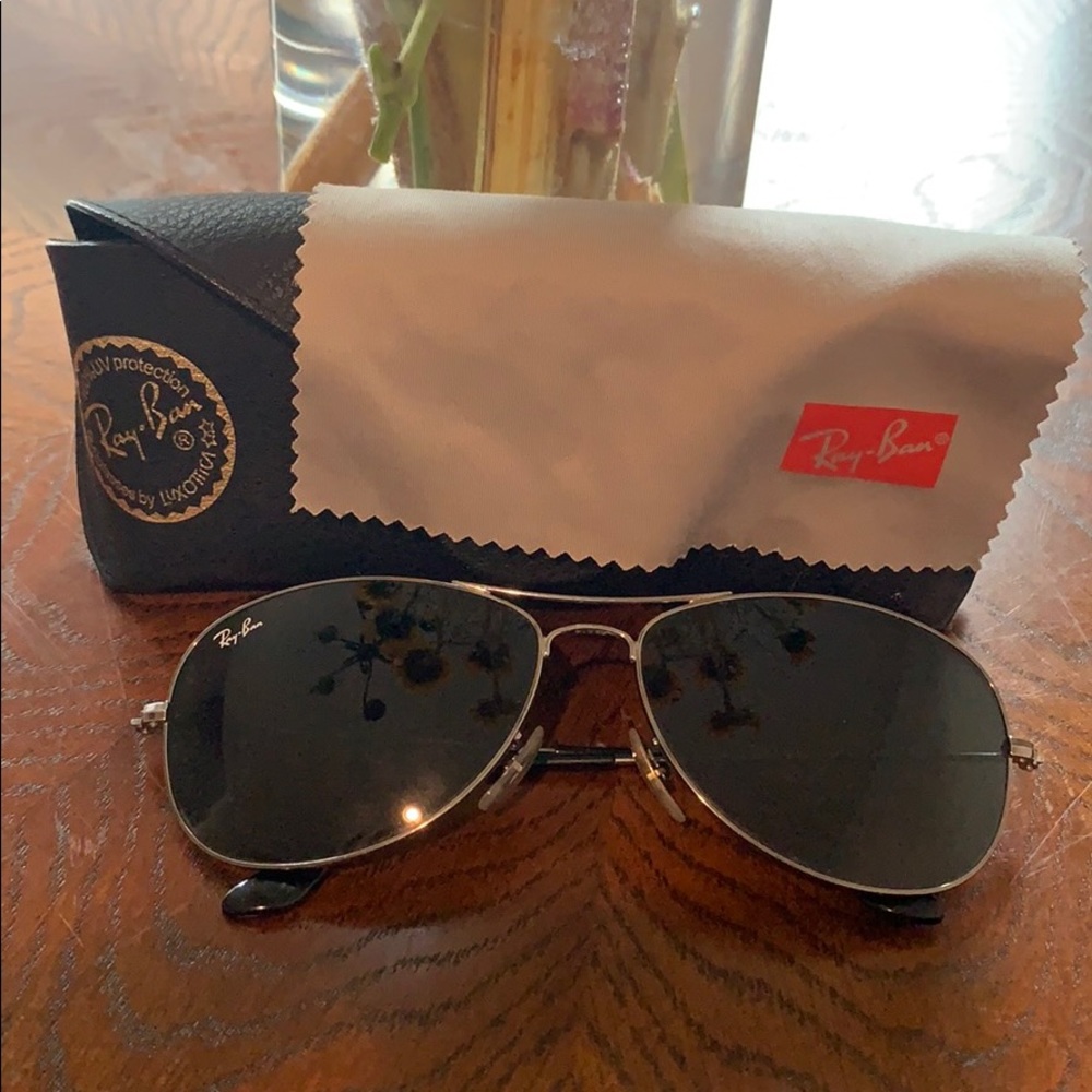Black Ray Ban Cockpit Sunglasses